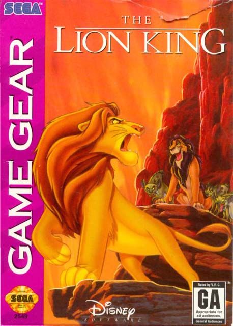 The Lion King box art for Sega Master System